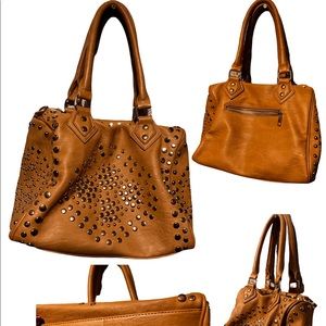 Brown with gold accent bag